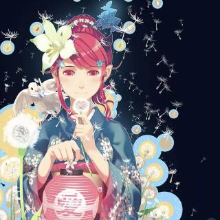 Dandelions anime wallpaper