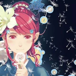 Dandelions anime wallpaper