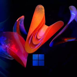 Windows 11 black and purple wallpaper