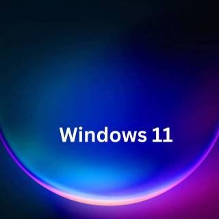 Windows 11 black and purple wallpaper