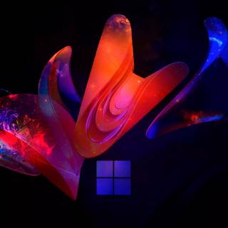 Windows 11 black and purple wallpaper