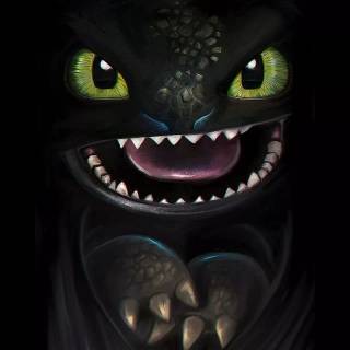 Toothless 4k phone wallpaper