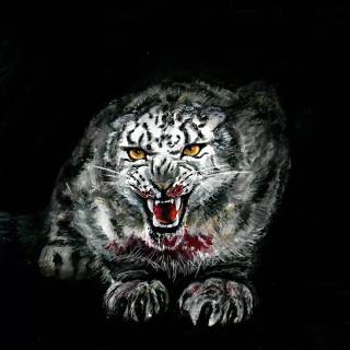 Bloody leopard wallpaper