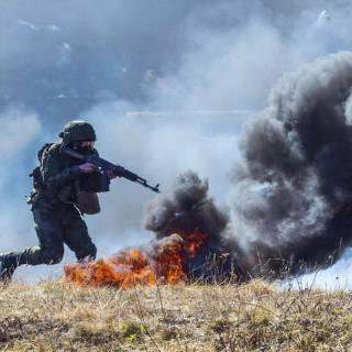 Realistic war wallpaper