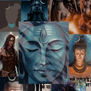 Shiva collage wallpaper