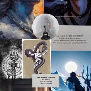 Shiva collage wallpaper