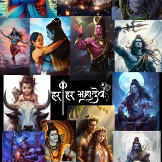Shiva collage wallpaper