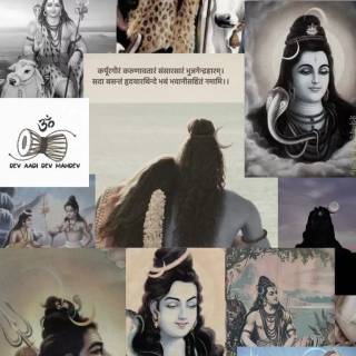 Shiva collage wallpaper