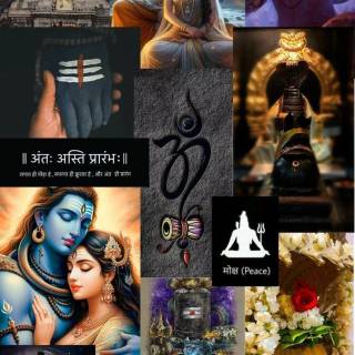 Shiva collage wallpaper