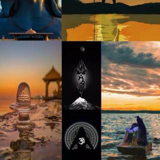 Shiva collage wallpaper