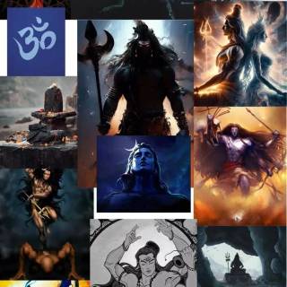 Shiva collage wallpaper
