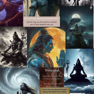 Shiva collage wallpaper