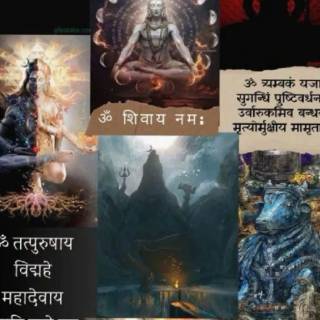 Shiva collage wallpaper