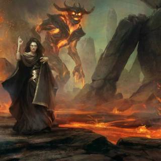 Gigantic fire wallpaper