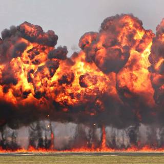 Gigantic fire wallpaper