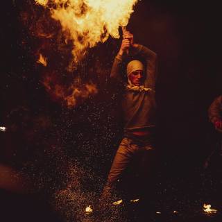 Gigantic fire wallpaper