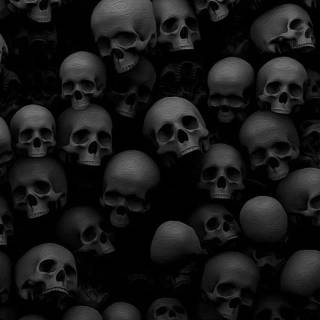 Dark magic skull wallpaper