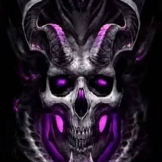 Dark magic skull wallpaper