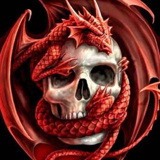 Dark magic skull wallpaper