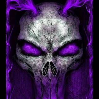 Dark magic skull wallpaper