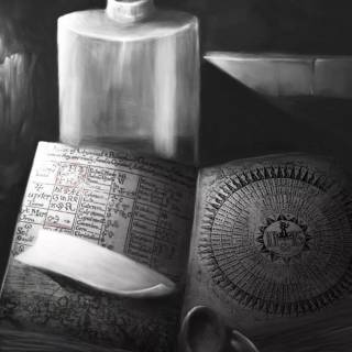 Dark magic skull wallpaper