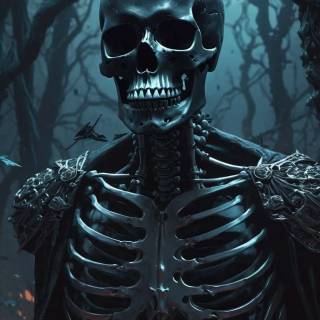 Dark magic skull wallpaper