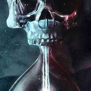 Dark magic skull wallpaper