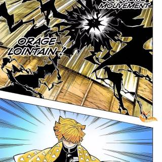 Zenitsu vs Kaigaku poster wallpaper