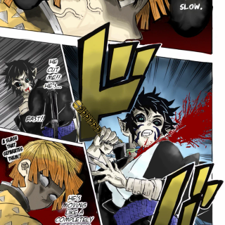 Zenitsu vs Kaigaku poster wallpaper