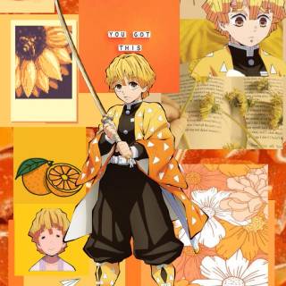 Zenitsu vs Kaigaku poster wallpaper