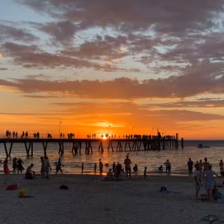Adelaide Glenelg beach wallpaper