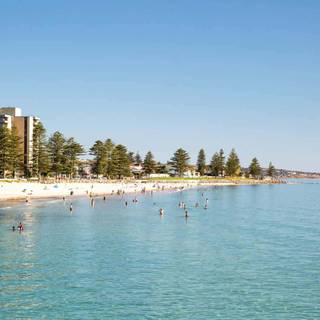 Adelaide Glenelg beach wallpaper