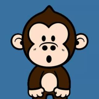 Cute aminated monkey wallpaper