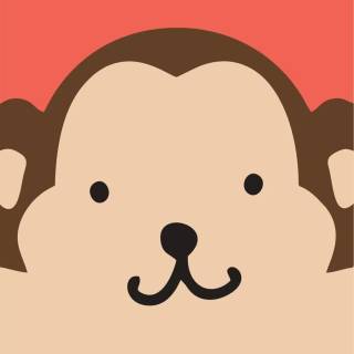 Cute aminated monkey wallpaper