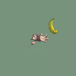 Cute aminated monkey wallpaper