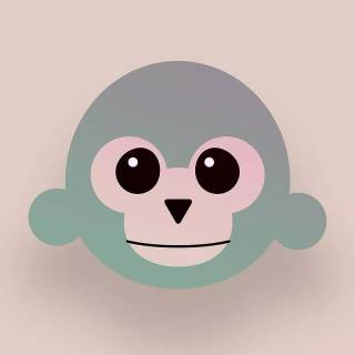 Cute aminated monkey wallpaper