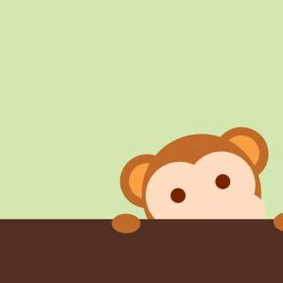 Cute aminated monkey wallpaper