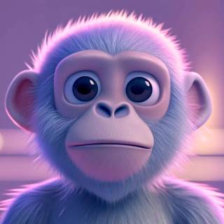 Cute aminated monkey wallpaper