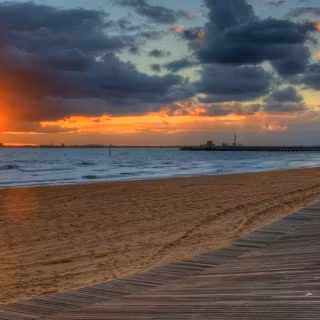 Melbourne St Kilda beach wallpaper
