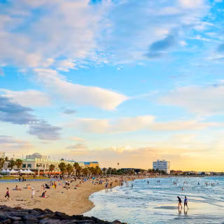Melbourne St Kilda beach wallpaper