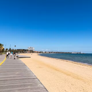 Melbourne St Kilda beach wallpaper