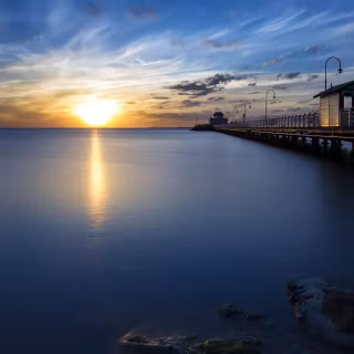 Melbourne St Kilda beach wallpaper