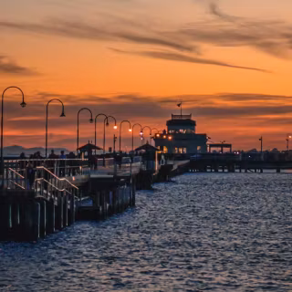Melbourne St Kilda beach wallpaper