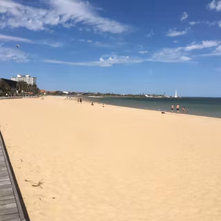 Melbourne St Kilda beach wallpaper