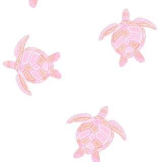 Preppy ocean with turtles wallpaper