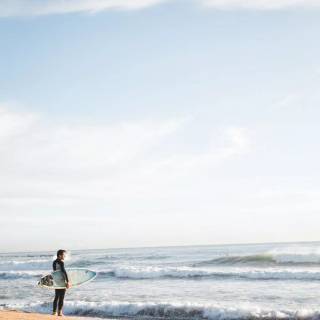 Surfing beach wallpaper