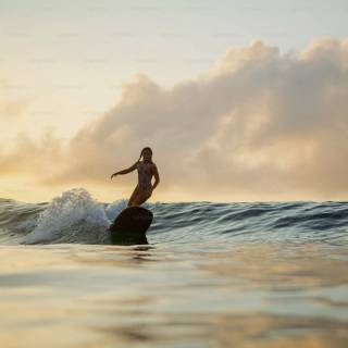 Surfing beach wallpaper