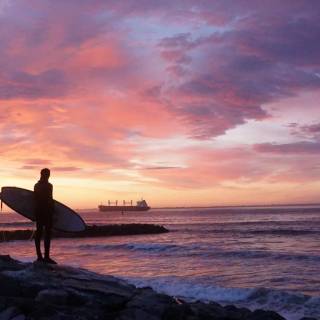 Surfing beach wallpaper