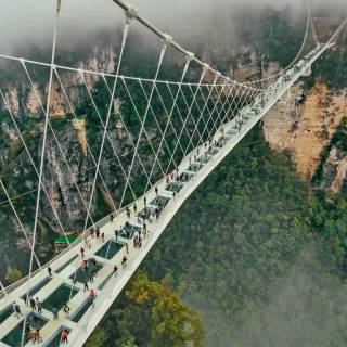 Glass bridge wallpaper