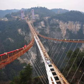 Glass bridge wallpaper